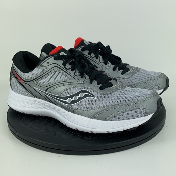 Saucony Cohesion 12 Silver/Black Running Shoes S20471-3 Men's Size 8.5 - Picture 4 of 13